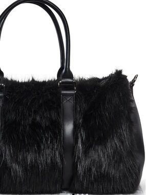 Dolls Kill Black Current Mood SHAGADELIC WEEKENDER BAG - BLACK